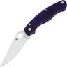 Складной нож SPYDERCO MILITARY 2 сталь S110V, рукоять Dark Blue G10 36GPDBL2